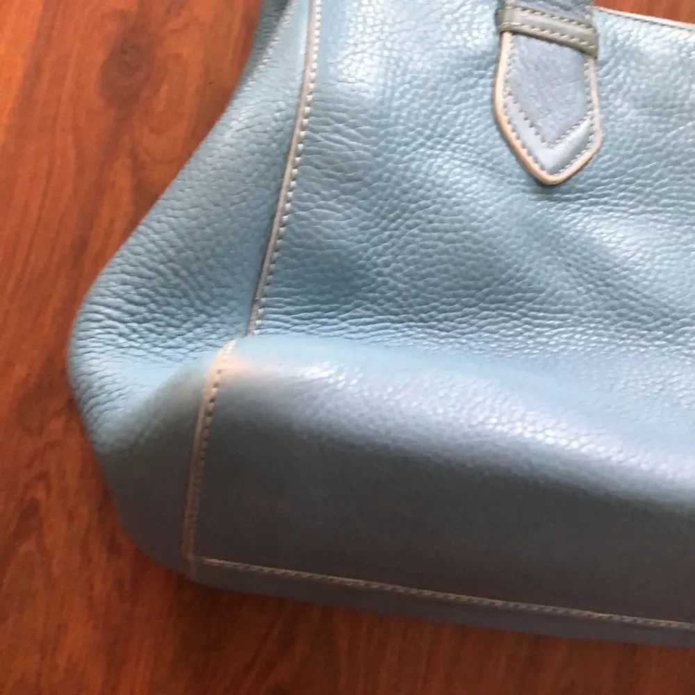 Cole Haan powder blue handbag.